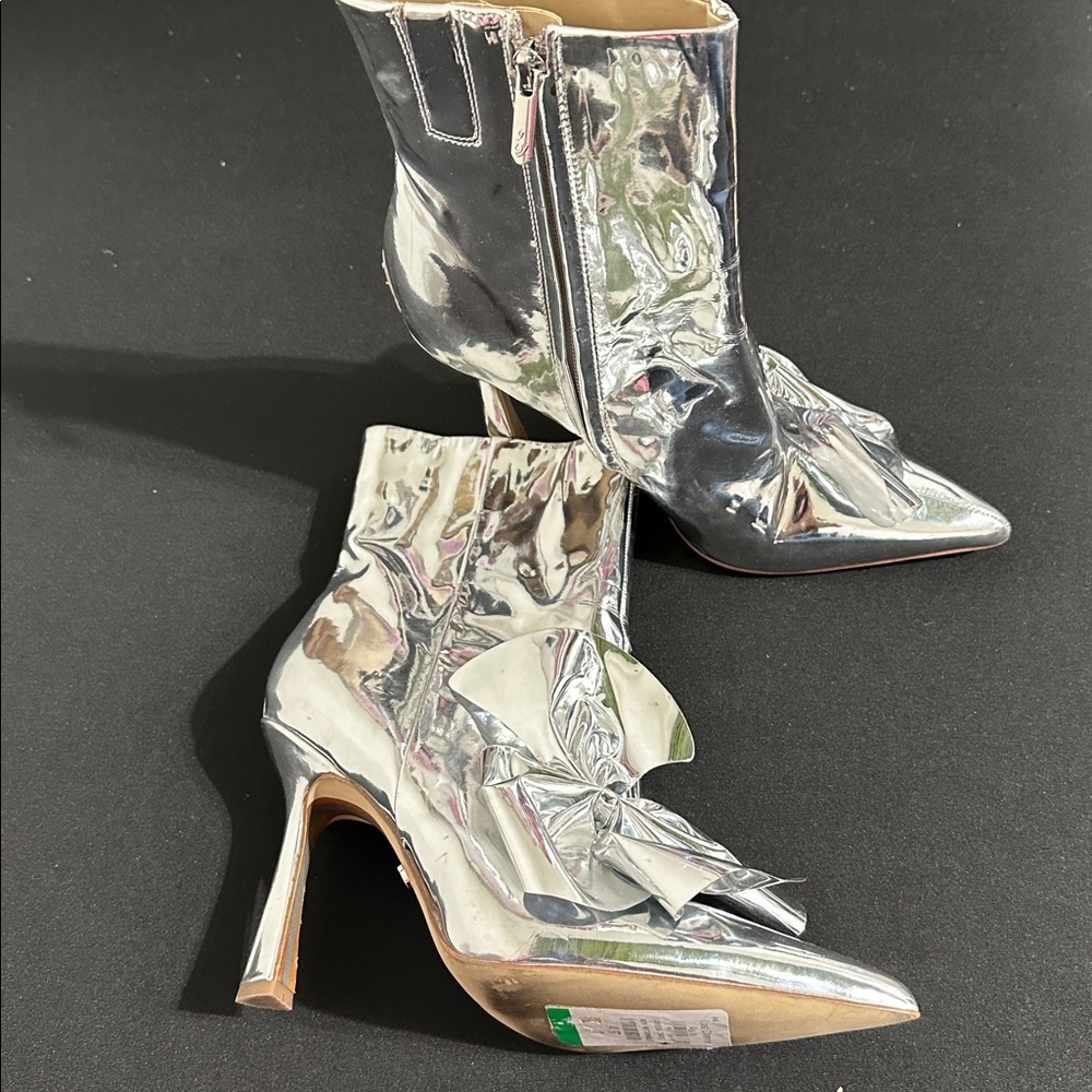 Sam Edelman Chrome Ankle‎ Boots - Picture 2 of 6